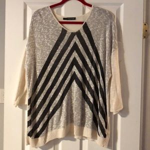 Maurice thin arrow print sweater